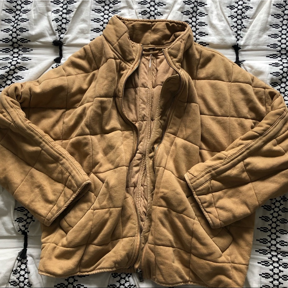 Free People Dolman Quilted Knit Jacket -RARE COLOR